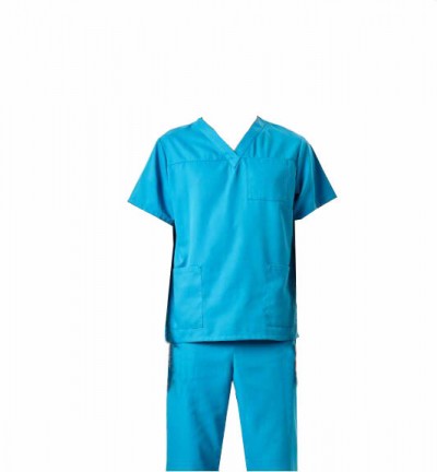 SKSN002 custom-made operating clothes, hand washing clothes, Dental Hospital Split set, hand brushing clothes, operating robe factory front view